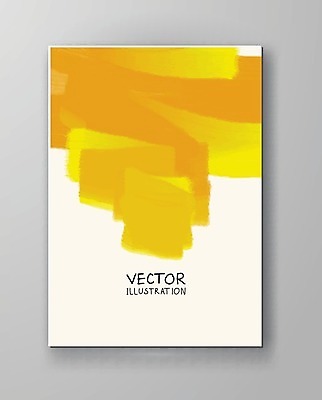 EPS 해외이미지 템플릿 디자인 배너 포스터 종이 벽 백그라운드 일러스트 벽지 수채화 미술 사람없음 그래픽 장식 노란색 페인트 얼룩 그림 캔버스 페이지 엘리먼트 해외202004 해외일러스트 컬러 문화예술 파일형식 벡터