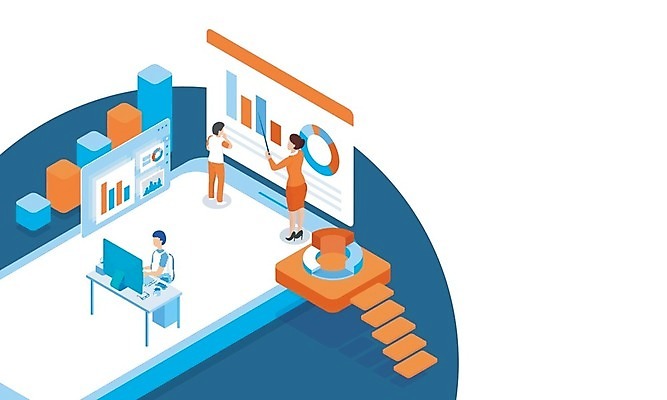 EPS 해외이미지 템플릿 배너 컨셉 일러스트 회사 비즈니스 노동자 사람 스마트폰 3D 디지털 스크린 자료 웹 인포그래픽 미니어처 성장 발표 종업원 분석 보고서 상업 원그래프 승진 경영 마케팅 반응 분석가 해외202004 해외일러스트 직업 인터넷 그래프 핸드폰 스마트기기 모형 디지털합성 파일형식 벡터