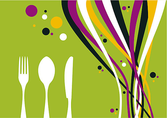 EPS 해외이미지 포크 일러스트 사람없음 초록색 숟가락 나이프 해외202004 해외일러스트 식기 컬러 수저 칼 파일형식 벡터