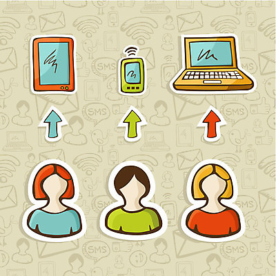 EPS 해외이미지 일러스트 비즈니스 모바일 화살 사람 사람없음 노트북 스마트폰 핸드폰 이메일 패드 해외202004 해외일러스트 전자제품 스마트기기 파일형식 벡터