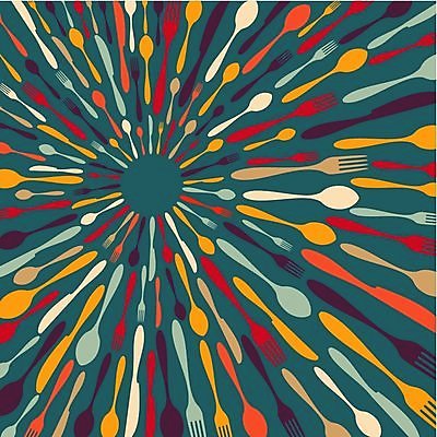 EPS 해외이미지 포크 일러스트 사람없음 숟가락 나이프 해외202004 해외일러스트 식기 수저 칼 파일형식 벡터