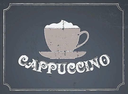 EPS 해외이미지 디자인 커피 음료 백그라운드 일러스트 텍스트 아이디어 프레임 타이포그라피 사람없음 검은색 칠판 카페 흰색 분필 복고 카푸치노 카페테리아 그런지 라떼 카페인 스타일 맛있는 해외202004 해외일러스트 문자 컬러 컨셉 상점 초크 파일형식 벡터