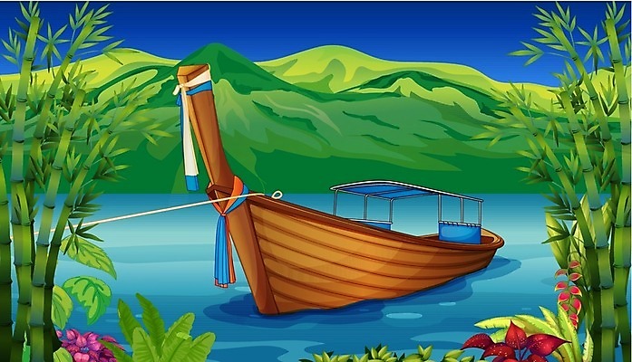 EPS 해외이미지 나무 식물 호수 바다 분홍색 잎 신체 일러스트 자연 하늘 산 풍경 야외 목재 그래픽 빨간색 초록색 물 파란색 강 갈색 환경 연못 보트 개울 막대기 만화 묶기 대나무 언덕 그림 장면 내추럴 민물 해외202004 해외일러스트 자연요소 컬러 배_교통 재료 모션 생태계 파일형식 벡터