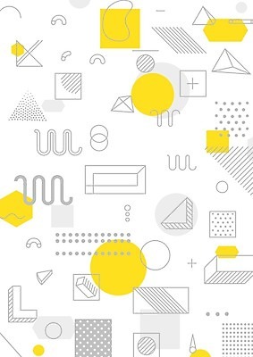 EPS 해외이미지 모양 디자인 포스터 선 백그라운드 패턴 일러스트 추상 사람없음 그래픽 장식 노란색 검은색 흰색 점 원형 기하학 팝 멤피스디자인 해외202004 해외일러스트 도형 컬러 무늬 파일형식 벡터