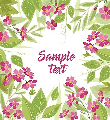 EPS 해외이미지 식물 꽃잎 꽃 선 백그라운드 잎 일러스트 프레임 사람없음 낭만 스케치 꽃프레임 프레임일러스트 해외202004 해외일러스트 컨셉 미술 파일형식 벡터