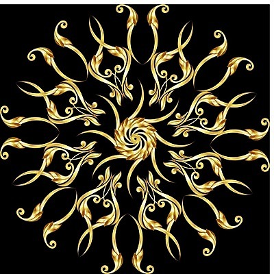 EPS 해외이미지 디자인 꽃 백그라운드 잎 꽃무늬 패턴 곡선 일러스트 추상 사람없음 장식 검은색 화려 클래식 우아함 묘사 웨이브 복고 공상 대칭 아라베스크 엘리먼트 스타일 해외202004 해외일러스트 식물 선 컬러 컨셉 무늬 파일형식 벡터