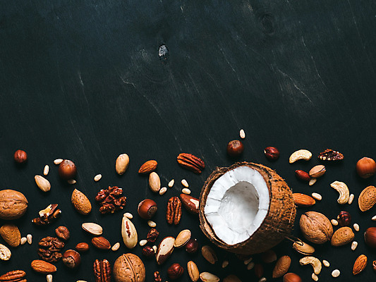 포토 JPG 해외이미지 백그라운드 건조 사람없음 검은색 땅콩 호두 코코넛 아몬드 잣 피스타치오 피칸 헤이즐넛 카피스페이스 브라질넛 해외포토 컬러 과일 공백 견과류 파일형식