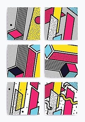 EPS 해외이미지 디자인 패턴 일러스트 추상 미술 사람없음 세트 팝아트 기하학 멤피스디자인 해외202004 해외일러스트 무늬 문화예술 그림 파일형식 벡터