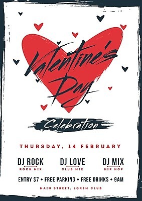 EPS 해외이미지 기념일 일러스트 발렌타인데이 사랑 사람없음 낭만 하트 축하 해외202004 해외일러스트 모양 감정 컨셉 데이이벤트 이벤트 파일형식 벡터