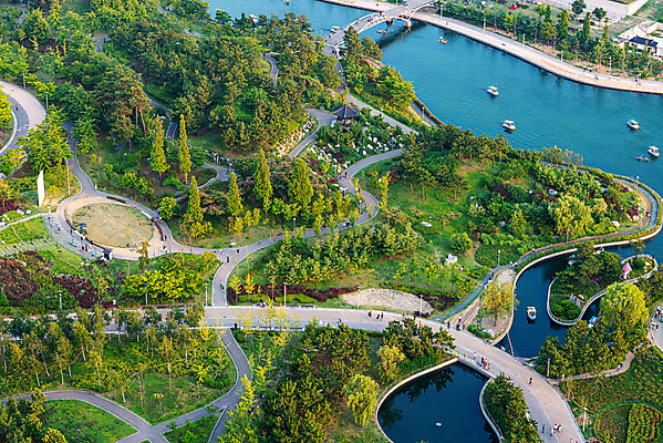 포토 JPG 주간 한국 풍경 사람없음 야외 하이앵글 도시풍경 도시 인천 국내여행 센트럴파크 송도 신도시 전경 송도신도시 국내포토 자연요소 아시아 뷰포인트 여행 파일형식 탑뷰