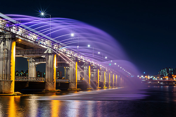포토 JPG 야경 서울 한국 사람없음 야외 도시풍경 도시 분수 한강 국내여행 반포대교 세빛섬 전경 국내포토 아시아 섬 여행 풍경 다리_건축물 야간 랜드마크 파일형식 탑뷰 풍경_경치