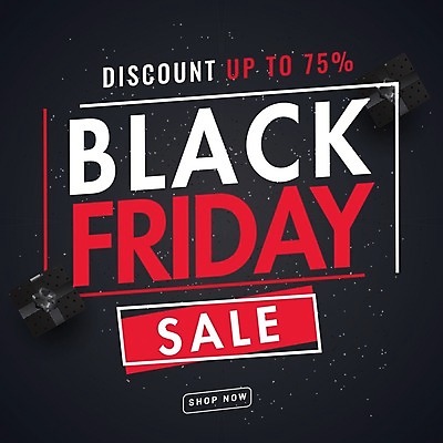 EPS 해외이미지 배너 일러스트 이벤트 타이포그라피 사람없음 빨간색 쇼핑 세일 검은색 흰색 블랙프라이데이 해외202004 해외일러스트 문자 컬러 데이이벤트 파일형식 벡터