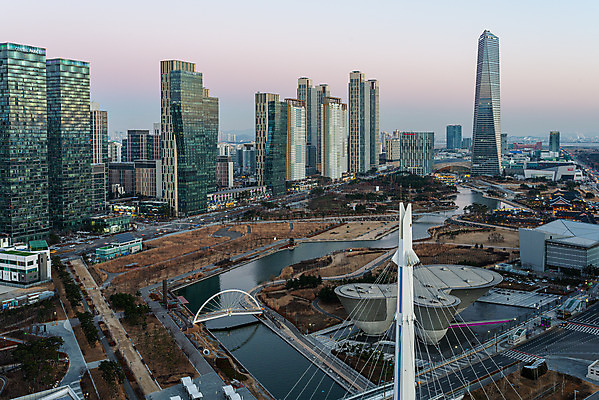 포토 JPG 주간 한국 풍경 사람없음 야외 도시풍경 도시 인천 국내여행 송도 전경 송도신도시 국내포토 자연요소 아시아 여행 신도시 파일형식 탑뷰