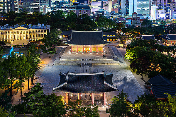 포토 JPG 한국문화 야경 서울 사람없음 야외 도시풍경 궁전 도시 국내여행 덕수궁 전경 국내포토 동양문화 여행 고건축 한국 풍경 야간 파일형식 탑뷰 풍경_경치