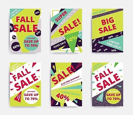 EPS 해외이미지 템플릿 디자인 배너 계절 포스터 스티커 패턴 일러스트 사람없음 쇼핑 세트 라벨 세일 플랫 사인 쿠폰 팝아트 기하학 마케팅 재고정리 특별함 멤피스디자인 해외202004 해외일러스트 컨셉 무늬 프레임 그림 파일형식 벡터