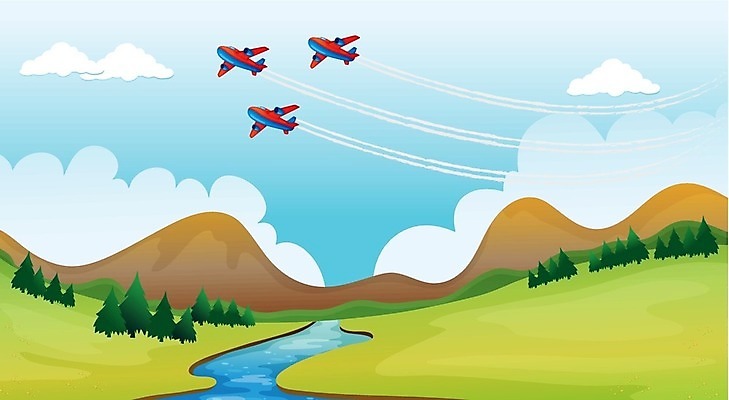 EPS 해외이미지 나무 식물 구름 공원 여행 밭 일러스트 교통시설 하늘 산 비행기 3 풍경 잔디 그래픽 초록색 물 파란색 강 컬러풀 평화 계곡 흐름 오픈 개울 만화 공군 관목 언덕 그림 에어쇼 그리너리 해외202004 해외일러스트 자연요소 공공시설 컬러 교통 컨셉 농업 항공교통 대중교통 군대 시설 쇼 파일형식 벡터 트랜드컬러