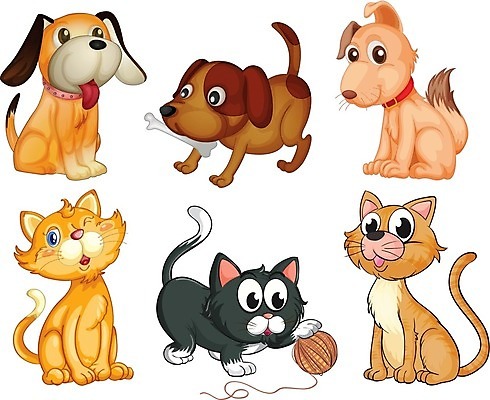 EPS 해외이미지 클립아트 동물 줄 백그라운드 오렌지 일러스트 장난 공 가족 놀이 뼈 앉기 그래픽 반려동물 세트 갈색 귀여움 고양이 회색 흰색 개 강아지 작음 만화 그림 고립 충실 시리즈 해외202004 해외일러스트 컬러 컨셉 과일 포유류 관계 모션 크기 파일형식 벡터