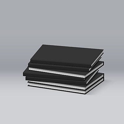 EPS 해외이미지 템플릿 디자인 종이 일러스트 사람없음 책 학습 3D 쌓기 검은색 공책 공백 펼침 정보 오브젝트 교과서 레이아웃 페이지 양장본 목업 해외202004 해외일러스트 교육 컬러 모션 문구용품 교재 디지털합성 파일형식 벡터