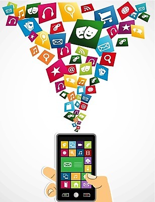 EPS 해외이미지 손 일러스트 모바일 신체부위 스마트폰 어플리케이션 온라인 해외202004 해외일러스트 사람 핸드폰 스마트기기 파일형식 벡터