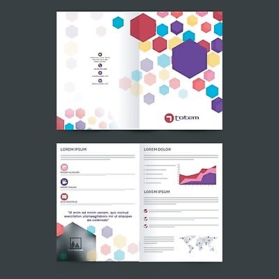 EPS 해외이미지 템플릿 포스터 리플렛 비즈니스 추상 팜플렛 사람없음 컬러풀 인포그래픽 잡지 육각형 마케팅 해외202004 도형 컬러 무늬 간행물 파일형식 벡터