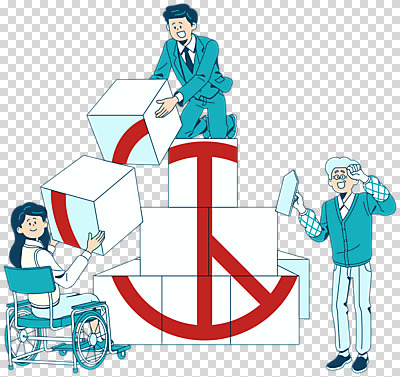 편집이미지 여자 노년 남자 들기 누끼 성인 세명 쌓기 블록 장애인 투표 선거 휠체어 PNG 장애 기표문양 편집소스 유권자 문양 모션 사람 민주주의 파일형식