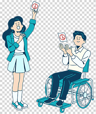 편집이미지 여자 남자 누끼 성인 두명 장애인 투표 선거 휠체어 PNG 장애 성인만 편집소스 유권자 사람 민주주의 파일형식