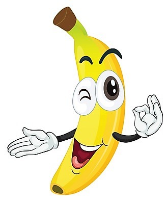 EPS 해외이미지 클립아트 행복 일러스트 바나나 사람없음 노란색 음식캐릭터 해외202004 해외일러스트 일러캐릭터 캐릭터 감정 음식 컬러 과일 파일형식 벡터