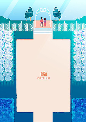 커플 여자 남자 꽃 데이트 일러스트 프레임 사랑 두명 울타리 정원 손잡기 풀 청록색 프레임일러스트 국내일러스트 AI파일 식물 감정 컬러 관계 모션 사람 담장 파일형식 벡터