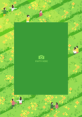 커플 여자 남자 꽃 꽃밭 데이트 일러스트 프레임 사랑 여러명 초록색 풀 프레임일러스트 국내일러스트 AI파일 식물 감정 컬러 다수 관계 사람 파일형식 벡터