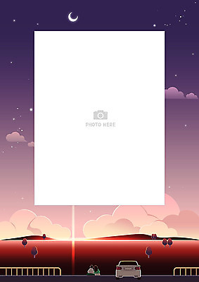 커플 여자 남자 데이트 일러스트 자동차 프레임 사랑 초원 두명 빛 노을 보라색 일몰 드라이브 프레임일러스트 국내일러스트 AI파일 자연요소 감정 육상교통 컬러 관계 사람 운전 파일형식 벡터