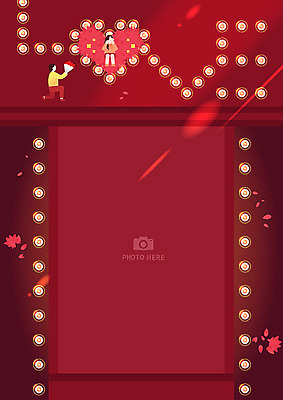 커플 여자 남자 꽃 프로포즈 데이트 일러스트 촛불 프레임 사랑 두명 빨간색 하트 레드카펫 프레임일러스트 국내일러스트 AI파일 모양 식물 감정 컬러 초 관계 사람 파일형식 벡터