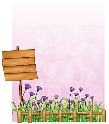 EPS 해외이미지 꽃 일러스트 사람없음 울타리 정원 해외202004 해외일러스트 식물 담장 파일형식 벡터