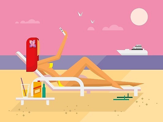 EPS 해외이미지 구름 1 여자 수영복 모래 바다 여행 백그라운드 컨셉 신체 요트 일러스트 자연 하늘 휴가 휴식 관리 한명 사람 풍경 성인 야외 물 여름 스마트폰 비키니 햇빛 태양 일몰 플랫 피부 성인여자한명만 수평선 해외202004 해외일러스트 자연요소 옷 계절 배_교통 신체부위 핸드폰 스마트기기 노을 생태계 여자한명만 성인여자만 파일형식 벡터