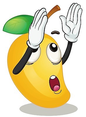 EPS 해외이미지 클립아트 일러스트 사람없음 노란색 음식캐릭터 망고 해외202004 해외일러스트 일러캐릭터 캐릭터 음식 컬러 열대과일 파일형식 벡터