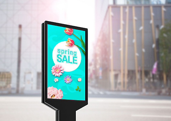 PSD 편집이미지 꽃 포스터 거리 사람없음 쇼핑 세일 봄 민트색 이미지편집 식물 계절 컬러 파일형식