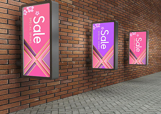 PSD 편집이미지 꽃 포스터 벽 거리 사람없음 쇼핑 컬러풀 세일 봄 이미지편집 식물 계절 컬러 파일형식