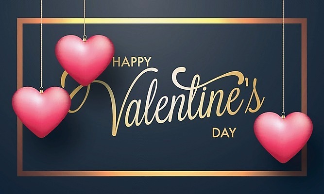 EPS 해외이미지 분홍색 일러스트 발렌타인데이 사랑 사람없음 하트 축하 남색 해외202004 해외일러스트 모양 감정 컬러 컨셉 데이이벤트 파일형식 벡터