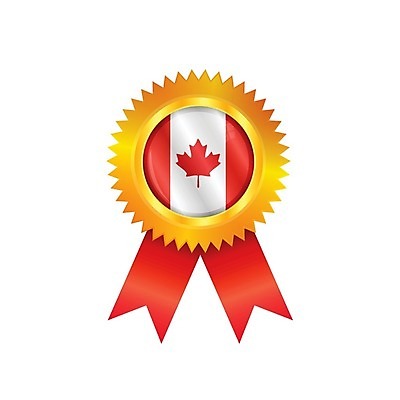 EPS 해외이미지 배너 리본 캐나다 일러스트 성공 사람없음 빨간색 세계 라벨 경쟁 깃발 상패 트로피 메달 심볼 배지 광택 해외202004 해외일러스트 컬러 컨셉 북아메리카 프레임 상_우승 상_상패 파일형식 벡터