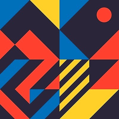 EPS 해외이미지 모양 템플릿 디자인 포스터 백그라운드 컨셉 패턴 일러스트 추상 미술 사람없음 그래픽 장식 컬러풀 노란색 원형 플랫 심플 기하학 구성 스타일 미니멀리스트 미니멀 해외202004 해외일러스트 도형 컬러 무늬 문화예술 파일형식 벡터