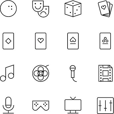 EPS 해외이미지 클립아트 디자인 선 음악 일러스트 버튼 그래픽 텔레비전 웹 소리 게임 신용카드 도박 영화관 극장 심볼 마이크 사인 주사위 UI 얇은 엘리먼트 인터페이스 해외202004 해외일러스트 음향기기 인터넷 놀이 문화예술 금융 전자제품 파일형식 벡터
