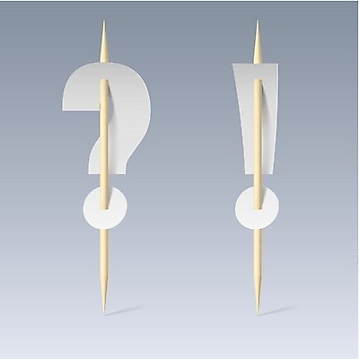 EPS 해외이미지 종이 일러스트 회색배경 사람없음 물음표 느낌표 이쑤시개 뚫기 해외202004 해외일러스트 기호 백그라운드 모션 회색 파일형식 벡터