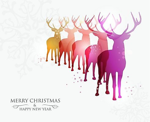 EPS 해외이미지 계절 행복 백그라운드 컨셉 크리스마스 겨울 일러스트 가족 사슴 뿔 사람없음 장식 빨간색 컬러풀 산타클로스 축제 희망 흰색 축하 눈송이 순록 해외202004 해외일러스트 기념일 감정 컬러 포유류 관계 눈_날씨 파일형식 벡터