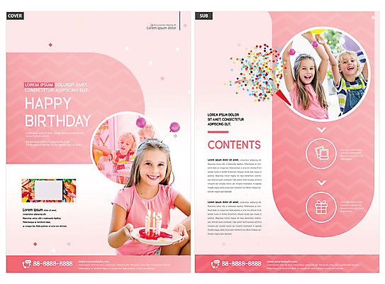 외국인 템플릿 여자 남자 ZIP 어린이 리플렛 분홍색 들기 사람 소녀 소년 여러명 파티 케이크 생일파티 생일 전단템플릿 전단 풍선 어린이만 인디자인 INDD 이미지템플릿 기념일 컬러 다수 모션 디저트 인종 이벤트 홍보물 파일형식