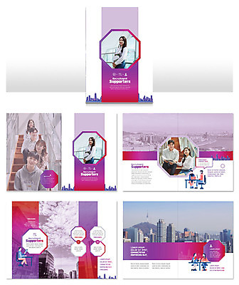 템플릿 여자 남자 ZIP 리플렛 대학생 들기 사람 빌딩 팜플렛 여러명 20대 성인 책 빨간색 보라색 한국인 구직 도시 서포터즈 성인만 인디자인 INDD 이미지템플릿 학생 컬러 다수 컨셉 모션 동양인 청년 건물 파일형식