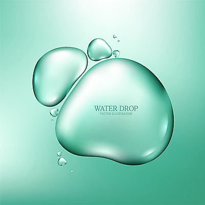 일러스트 사람없음 초록색 물 물방울 액체 이슬 그라데이션 국내일러스트 AI파일 자연요소 컬러 파일형식 벡터