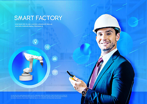 PSD 서양인 외국인 편집이미지 남자 공장 기술 한명 웃음 들기 사람 성인 30대 파란색 스마트폰 안전모 스마트 로봇 로봇팔 무인화 성인남자한명만 이미지편집 1 컬러 컨셉 공업 모션 표정 인종 장년 핸드폰 스마트기기 헬멧 안전장비 남자한명만 성인남자만 파일형식