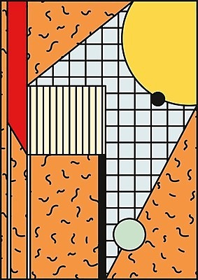 EPS 해외이미지 모양 디자인 백그라운드 패턴 일러스트 추상 사람없음 컬러풀 복고 기하학 멤피스디자인 해외202004 해외일러스트 컬러 무늬 파일형식 벡터