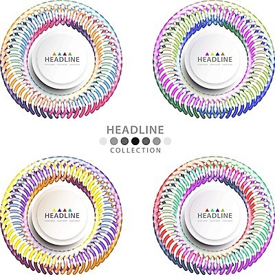 EPS 해외이미지 모양 템플릿 디자인 배너 리플렛 백그라운드 컨셉 패턴 일러스트 추상 프레임 종류 사람없음 그래픽 장식 세트 컬러풀 라벨 플랫 레이아웃 엘리먼트 스타일 해외202004 해외일러스트 컬러 무늬 파일형식 벡터