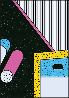 EPS 해외이미지 모양 디자인 백그라운드 패턴 일러스트 추상 사람없음 컬러풀 복고 기하학 멤피스디자인 해외202004 해외일러스트 컬러 무늬 파일형식 벡터