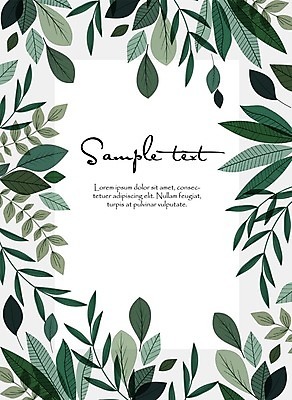 EPS 해외이미지 식물 꽃 포스터 백그라운드 잎 일러스트 프레임 사람없음 낭만 허브 꽃프레임 프레임일러스트 국경 해외202004 해외일러스트 컨셉 파일형식 벡터